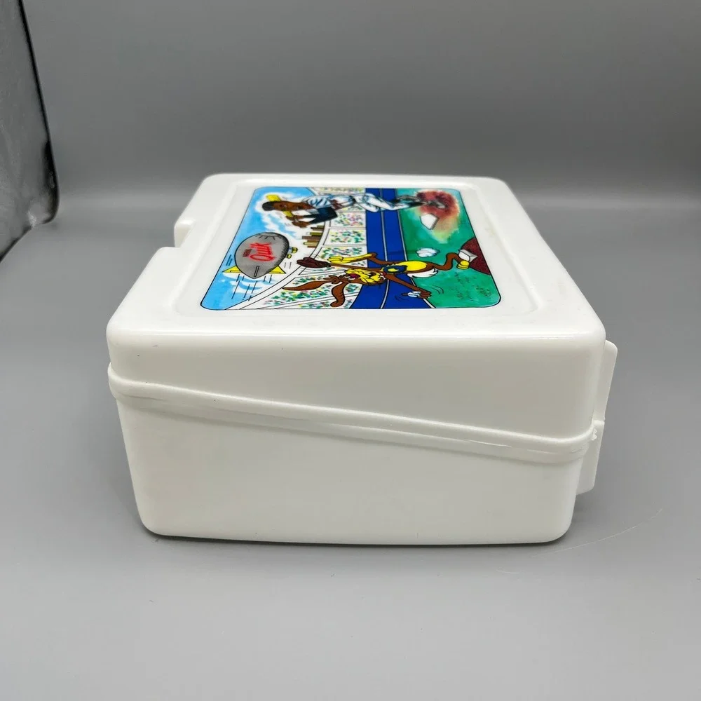 Vintage Nestle Quik Baseball Plastic Lunch‎ Box 1980s Collectible